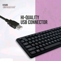 Zebion Free Delivery  Zebion K500 Usb Keyboard  - Black, Free Size