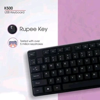 Zebion Free Delivery  Zebion K500 Usb Keyboard  - Black, Free Size
