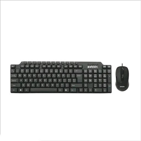 Zebion  Free Delivery  Zebion Keyboard Mouse Combo  - Free Size, Black