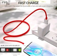 Free Delivery  Type C Fast Charging Cable  - Free Size, Red
