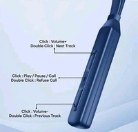 Free Delivery  TP Troops Wireless In-Ear Nackeband Bluetooth Earphone  - Free Size, Cornflower Blue