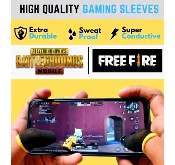 Free Delivery  Gaming Headphone With Free Finger Sleeves  - Free Size, Black