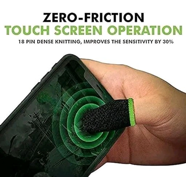 Free Delivery  Gaming Headphone With Free Finger Sleeves  - Free Size, Black