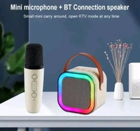 Bluetooth Karaoke Speaker With Magic Microphone  - Free Size, White