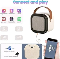 Bluetooth Karaoke Speaker With Magic Microphone  - Free Size, White