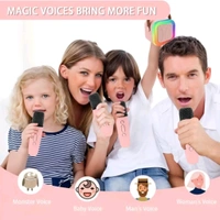 Bluetooth Karaoke Speaker With Magic Microphone  - Free Size, White