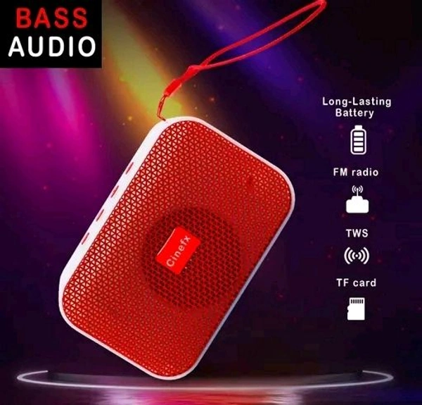 Free Delivery  Portable Dj Speaker With High Bass  - Free Size, White