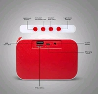 Free Delivery  Portable Dj Speaker With High Bass  - Free Size, White