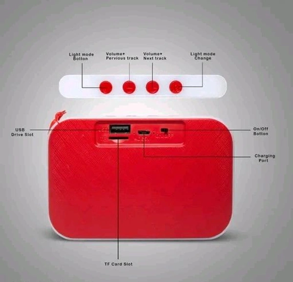 Free Delivery  Portable Dj Speaker With High Bass  - Free Size, White