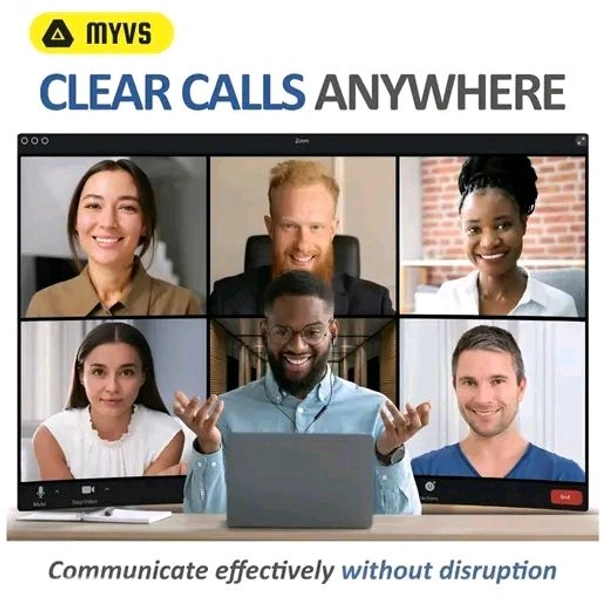 Myvs Free Delivery  Myvs Earphone With Mic & Calling Function Compatibility  - Free Size, Black