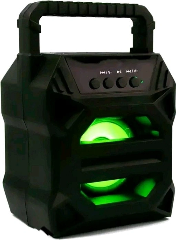 Musify Free Delivery  Musify WS-02 Big Size Dj Speaker With RGB Light  - Free Size, Black