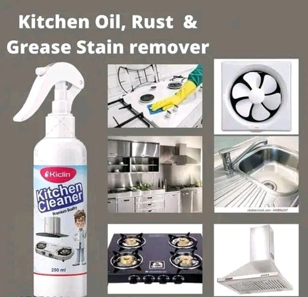 Free Delivery  Say Good Bye To Oil And Grease Stain Clean Every Stain Remover Spray - Free Size