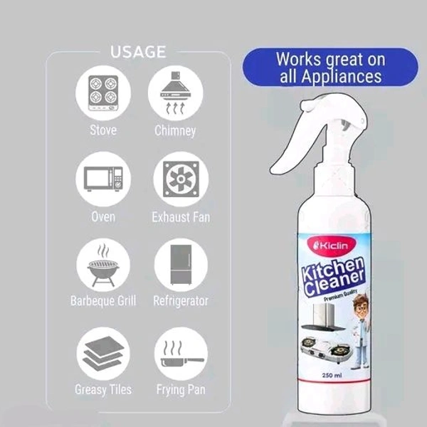 Free Delivery  Say Good Bye To Oil And Grease Stain Clean Every Stain Remover Spray - Free Size