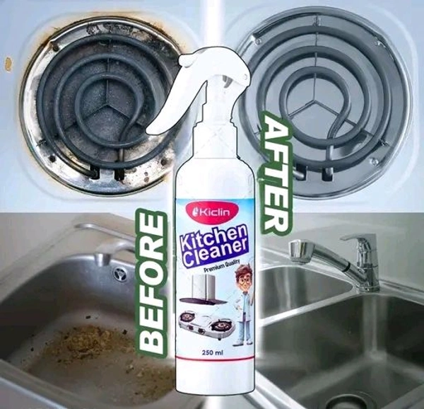 Free Delivery  Say Good Bye To Oil And Grease Stain Clean Every Stain Remover Spray - Free Size