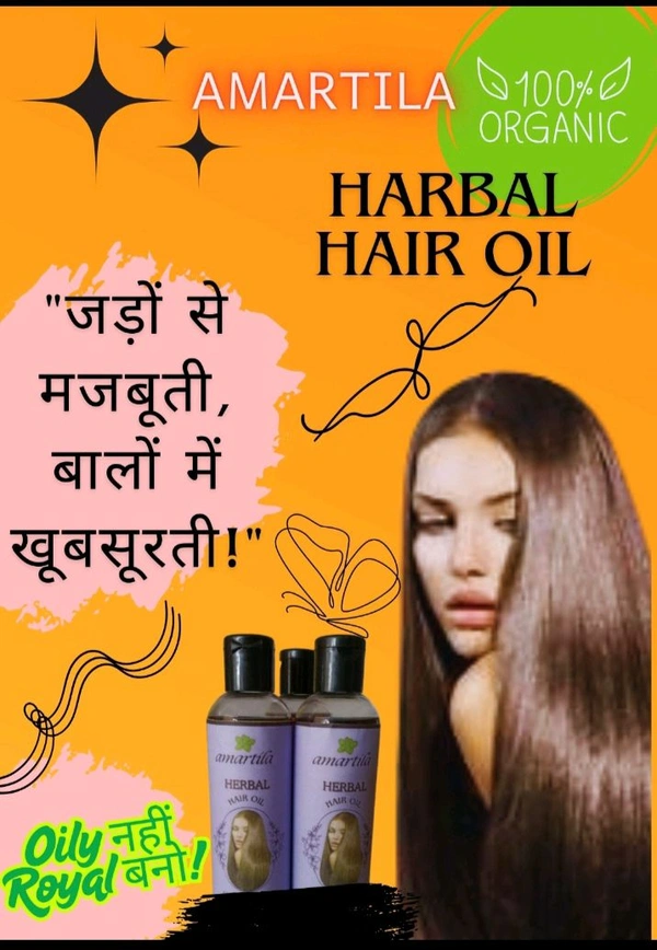 Amartila Harbal Hair Oil  - Web Orange, 100ml