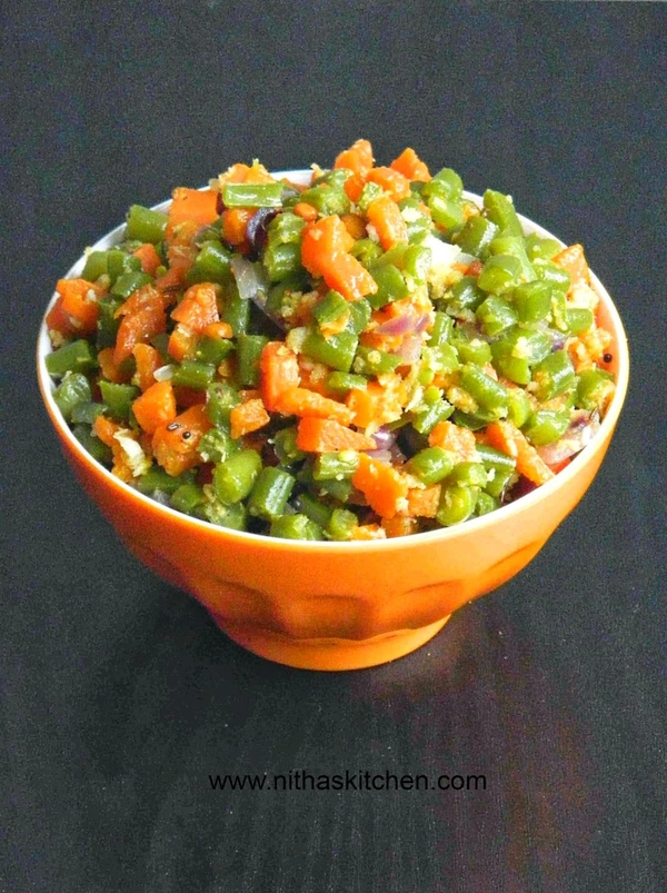 Carrot Beans fry - 120 g