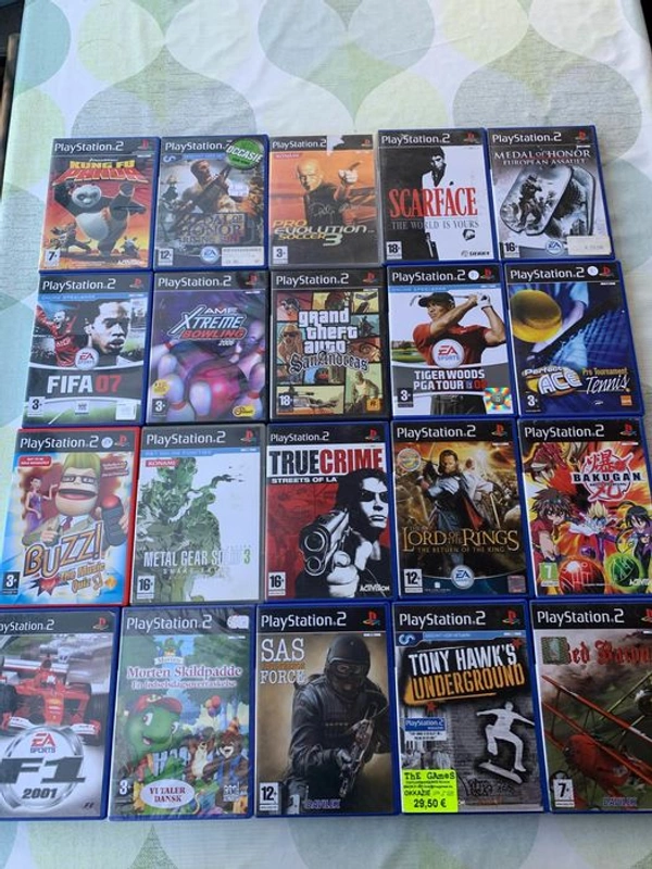 Sony Play Station 2 (10 Games) - 1, no