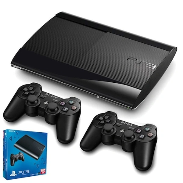 Sony Play Station 3 Super Slim  (500gb Refurbished) - Super Slim , Black