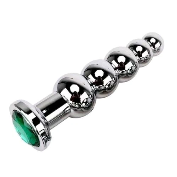 Spectacular Jewel Plated Metal An*l Beads - Men and Women, Stainless Steel - Mercury, Stainless Steel