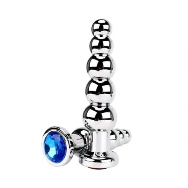 Spectacular Jewel Plated Metal An*l Beads - Men and Women, Stainless Steel - Mercury, Stainless Steel