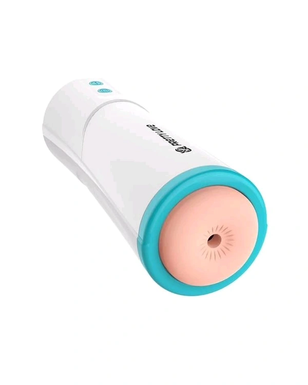 Pretty Love Aby Anus -Fully Automatic Thrusting Realistic Vagina Masturbator for lifelike experience - ABS+ Silicone, White, Men