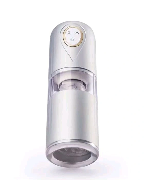 
TOUCH Space Sliver 10 Mode Auto Rotation & Thrusting Masturbator Cup For Men - Silver, ABS+ Silicone, Men
