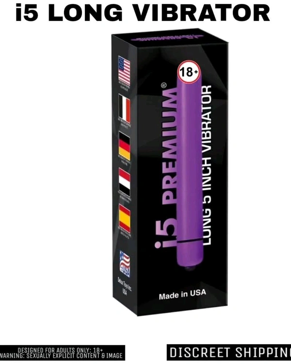 i5 Premium Long Vibrator For Women - Women, Purple, 7 Inch