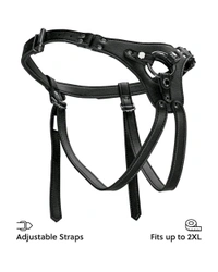  Strap - On Dildo with harness: Explore pleasure with comfort and control - Black, Couple, Medical-grade silicone