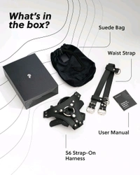  Strap - On Dildo with harness: Explore pleasure with comfort and control - Black, Couple, Medical-grade silicone