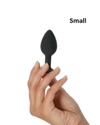 Superior Medical Grade Silicone Butt Plug for intense Pleasure - 3.8 Inch, Black, Silicone