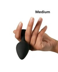 Superior Medical Grade Silicone Butt Plug for intense Pleasure - 3.8 Inch, Black, Silicone
