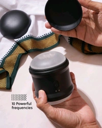 360 Vibrating Stroker : Revolutionary pleasure experience for men - TPE sleeve in ABS plastic casing, Men, Black