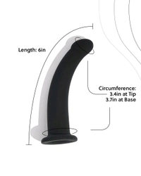 Dilido - Versatile and body safe - Women, Black, 5.5 Inch