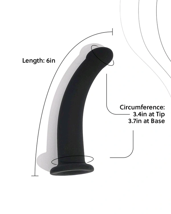 Dilido - Versatile and body safe - Women, Black, 5.5 Inch