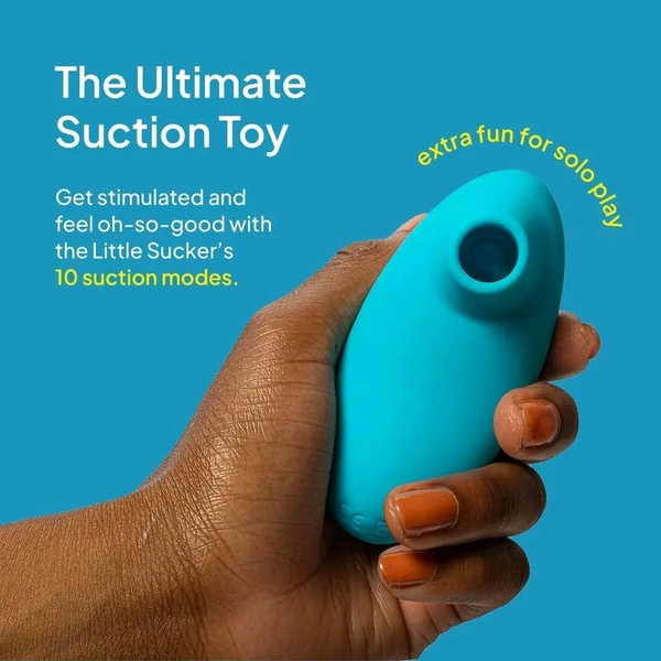 hello Cake  Little Sucker Clitoral Stimulator - body-safe materials, Eastern Blue, Women