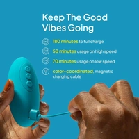hello Cake  Little Sucker Clitoral Stimulator - body-safe materials, Eastern Blue, Women