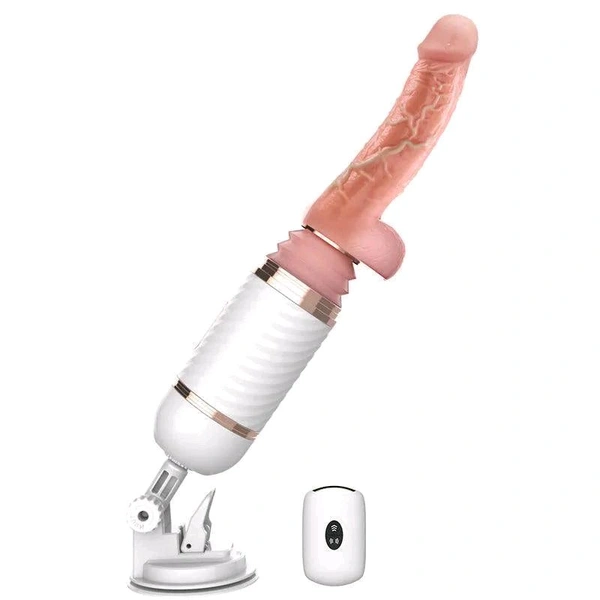 Remote Control Dildo Sexual Machine - ABS+ Soft Silicone, 8 Inch