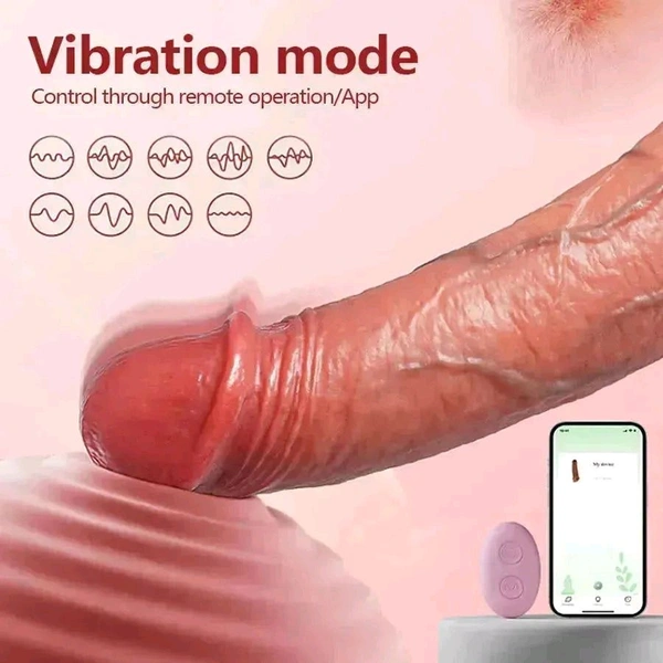 App Controlled Vibrating Cock Sleeve - Silicone, Women, 6 Inch