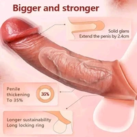 App Controlled Vibrating Cock Sleeve - Silicone, Women, 6 Inch