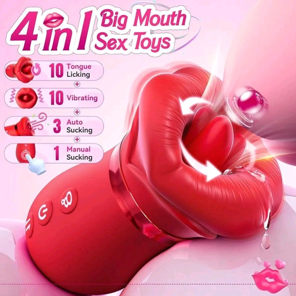 Big Mouth Female Clitoris Sucker - Wild Watermelon, Women, Silicone+ABS