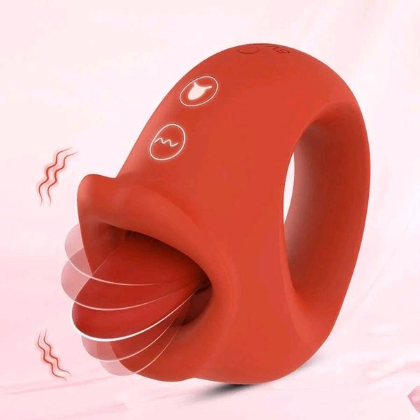 Sweet Tongue Silicone Clitoral Stimulator for Women - Wild Watermelon, Silicone+ABS, Women