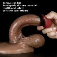 7.6 Inches Lifelike Silicone Dildo Toy - Sandrift, Silicone, Women