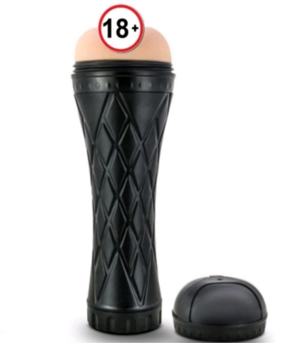 Alexis Happy Pussy Masturbator - ABS+Soft Silicone, Men, Black