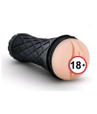 Alexis Happy Pussy Masturbator - ABS+Soft Silicone, Men, Black