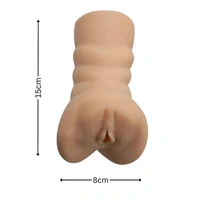 Masturbator With Pussy and Anal Hole - Men, Tan, Soft silicone