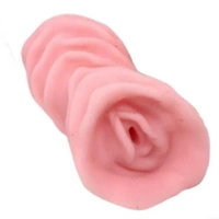 Virgin giri Virgin Giri Packet Pussy Masturbator - Tan, Soft Silicone, 8 Inch