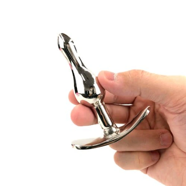 Metal anal plug A - Stainless steel, 3 Inch