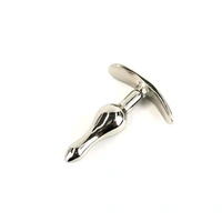 Metal anal plug A - Stainless steel, 3 Inch