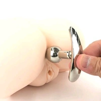 Metal anal plug A - Stainless steel, 3 Inch