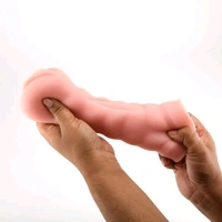 Pocket Pussy Vaginal Stroker­ Masturbators For Men  - Tan, Ultra soft silicone, Men